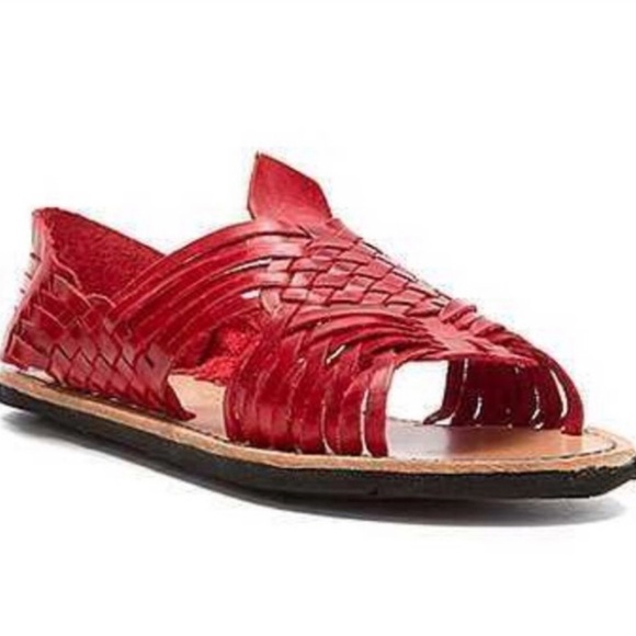 Bed Stu Shoes - Bed Stu Lauren Huarache Red Sandal Shoes Size 7